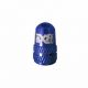 Bouchons de valve Schrader SIXPACK Alu Bleu (la paire)