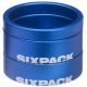 Entretoises de direction SIXPACK Menace 1.1/8 Bleu