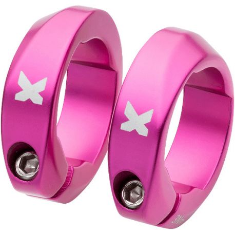Bagues lock-on SIXPACK AL Rose (la paire)