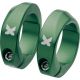 Bagues lock-on SIXPACK AL Vert (la paire)