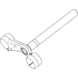 Té de fourche MANITOU Dorado 37 mm Inférieur 47OS Noir