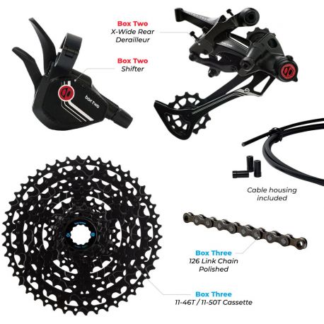 Groupe BOX COMPONENTS Two/Three Prime 9 vitesses 11-50 Multi-Shift