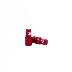 Bouchons de valve Presta BOX COMPONENTS One Rouge (la paire)