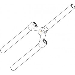 Pivot/Té/Plongeurs MANITOU Machete Comp 27.5 80/100/120 Noir