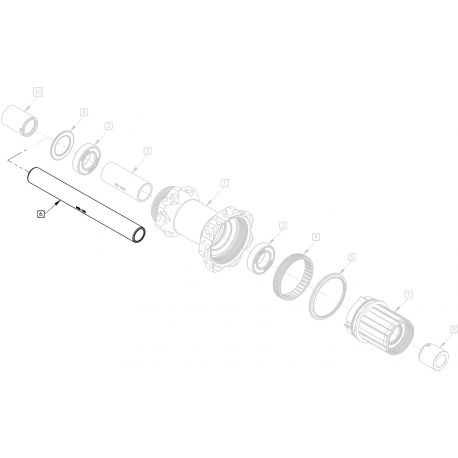 Axe REYNOLDS GW Arrière 12x135/142 mm