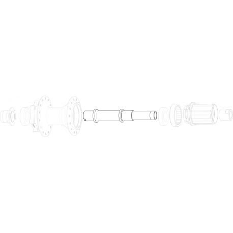 Axe SUN RINGLE SRC/SRX Arrière 150/157 mm Acier