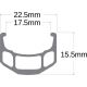 Jante SUN RINGLE CR18 700 36S Noir