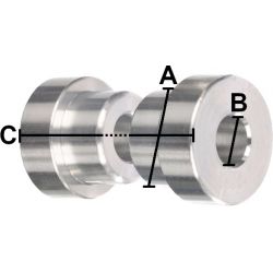 Entretoises d'amortisseur MANITOU 12.7 x 6.0 x 28.0 mm