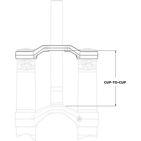 Té de fourche MANITOU Dorado Expert / Comp 37 mm Supérieur 57OS