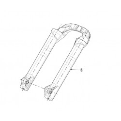 Fourreaux MANITOU Mezzer Comp/Pro 27.5 Noir Mat