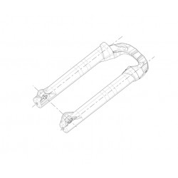 Fourreaux MANITOU Mezzer Comp/Pro 27.5 Noir Mat