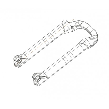 Fourreaux MANITOU Mattoc 27.5 Boost Noir