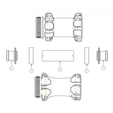 Moyeu SUN RINGLE SRX 15x110 28T Centerlock Noir (avant)